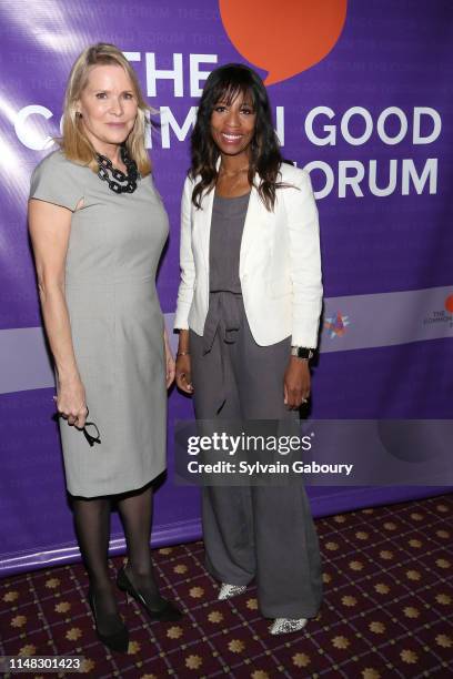 Patricia Duff and Mia Love attend The Common Good Forum & American Spirit Awards 2019 at The Roosevelt Hotel on May 10, 2019 in New York City.