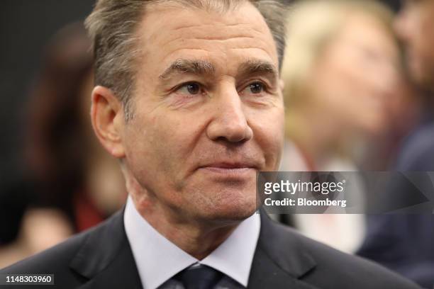 Ivan Glasenberg, billionaire and chief executive officer of Glencore Plc, arrives for a panel session at the St. Petersburg International Economic...