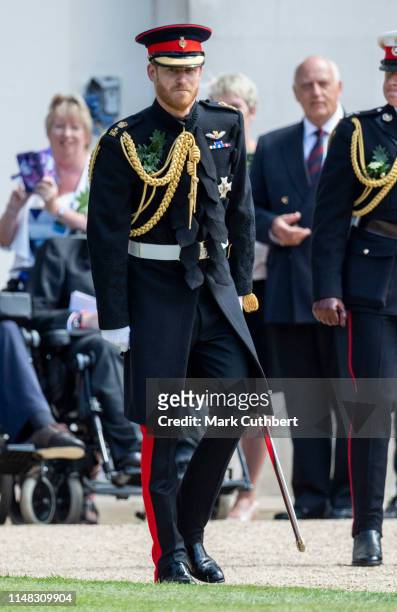 Prince Harry, Duke of Sussex attends the annual Founder's Day parade at Royal Hospital Chelsea on June 6, 2019 in London, England.