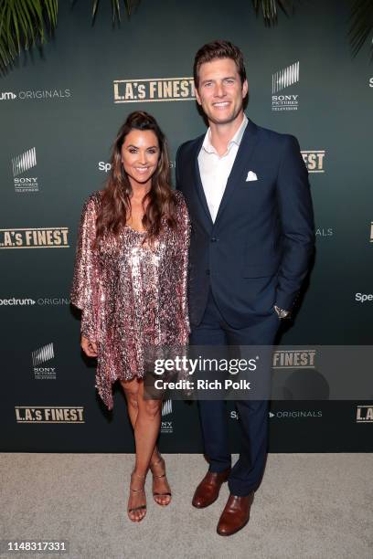 Danielle Kirlin and Ryan McPartlin attend Spectrum Originals and Sony Pictures Television Premiere Party for "L.A.'s Finest" at Sunset Tower on May...