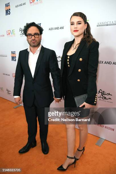 Johnny Galecki and Alaina Meyer attend the 26th annual Race to Erase MS on May 10, 2019 in Beverly Hills, California.