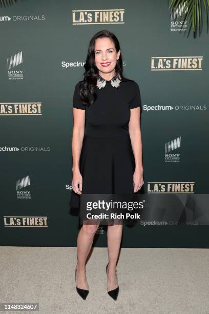 Head of Spectrum Originals Katherine Pope attends Spectrum Originals and Sony Pictures Television Premiere Party for "L.A.'s Finest" at Sunset Tower...
