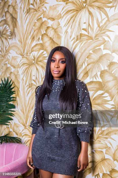 Beauty influencer Jackie Aina is photographed for Buzzfeed on November 18, 2018 at home in Los Angeles, California.