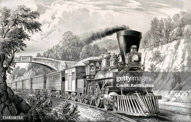 express train - rail transportation stock illustrations