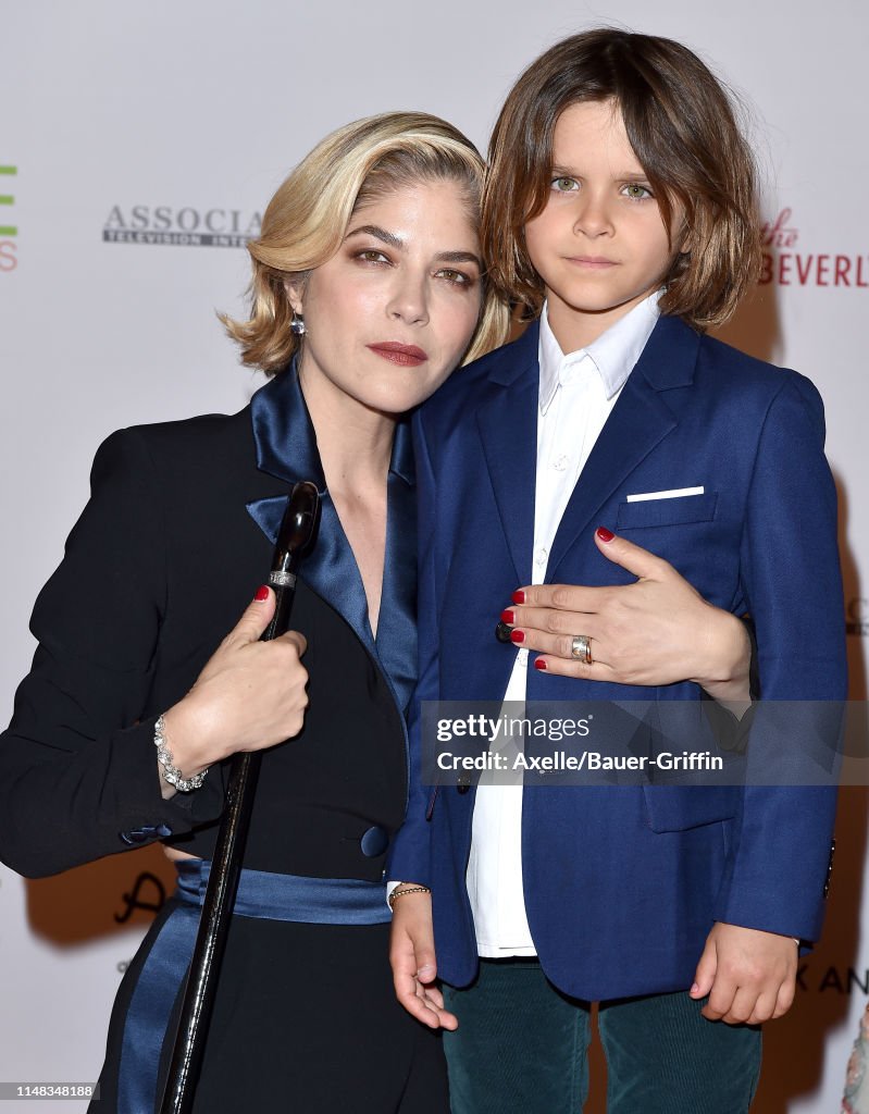 Selma Blair and Arthur Saint Bleick attend the 26th Annual Race to