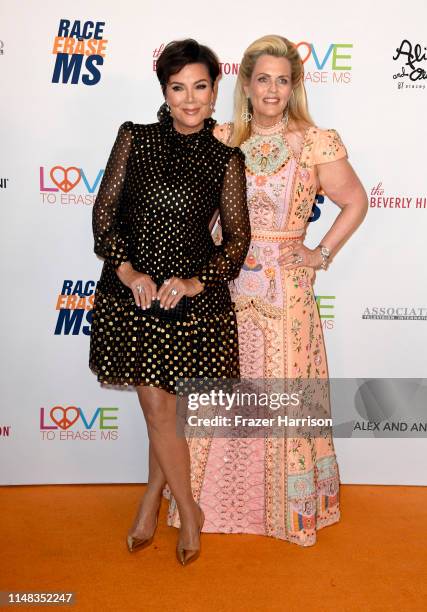 Kris Jenner and Race to Erase MS founder Nancy Davis attend the 26th annual Race to Erase MS on May 10, 2019 in Beverly Hills, California.