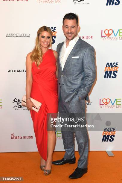 Katy O'Grady and Barry Sloane attend the 26th annual Race to Erase MS on May 10, 2019 in Beverly Hills, California.