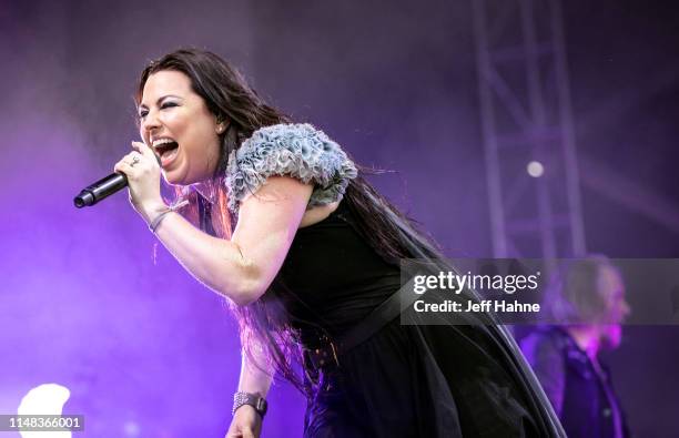 Singer Amy Lee of Evanescence performs at Rockingham Festival Grounds on May 10, 2019 in Rockingham, North Carolina.