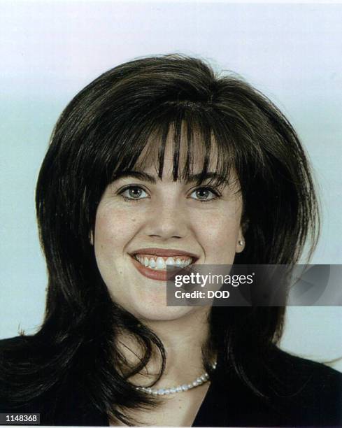 Monica Lewinsky, a former White House intern and Department of Defence employee who reportly has had a year long affair with President Bill Clinton.