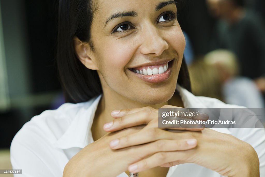 Smiling woman, portrait