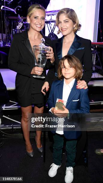 Sarah Michelle Gellar, Selma Blair and Arthur Saint Bleick attend the 26th annual Race to Erase MS on May 10, 2019 in Beverly Hills, California.