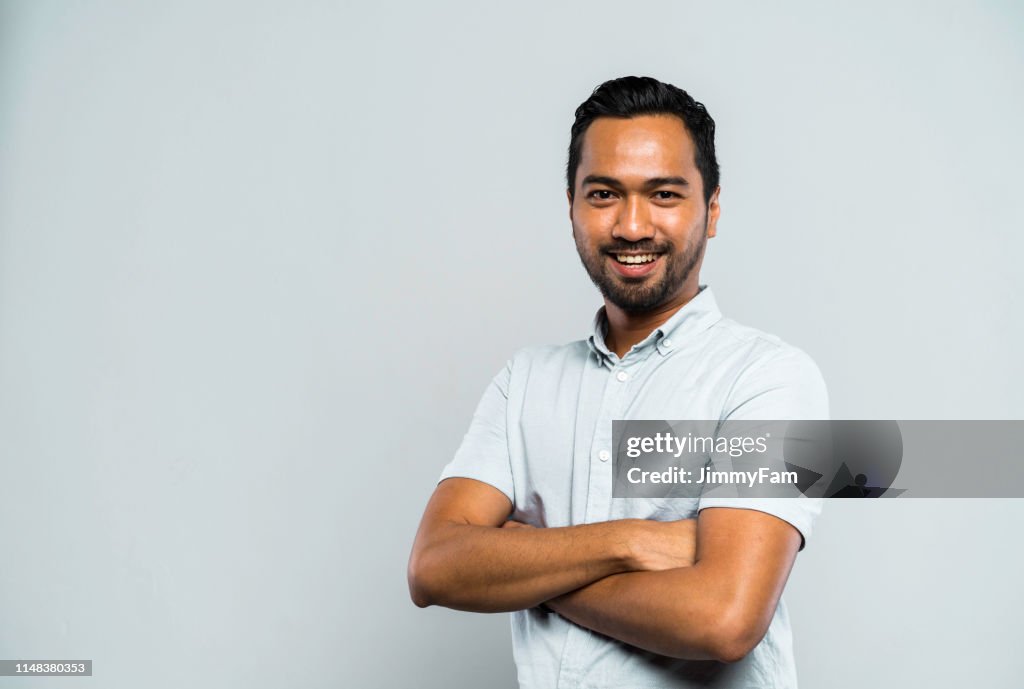 Portrait of a successful Malay Muslim Man