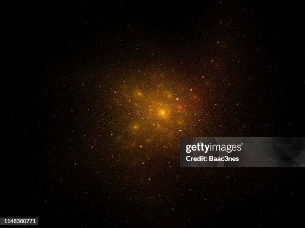 stars explosion - abstract digital illustration - glowing stockfoto's en -beelden