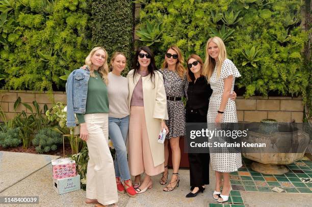 Erin Foster, Jennifer Meyer, Estee Stanley, Sara Riff, Jamie Mizrahi and Gwyneth Paltrow attend Gwyneth Paltrow hosts a Goop morning in celebration...