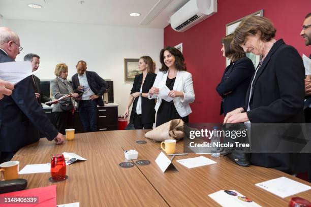 Heidi Allen, Chuka Umunna, Anna Soubry, Mike Gapes and Chris Leslie at Change UK, The Independent Group's West Midlands election rally on May 10,...