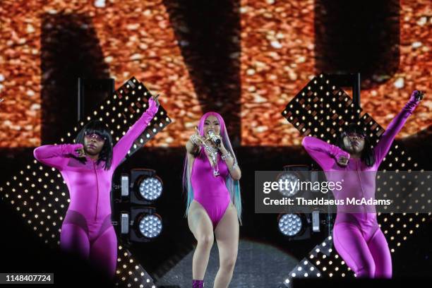 Cardi B performs at Rolling Loud Miami 2019 at Miami Gardens on May 11, 2019 in Fort Lauderdale, Florida.