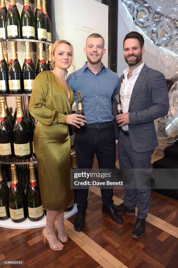 Laura Ralph Moet Laura Aikman, Russell Tovey and Matt Kennard attend the Moet Summer ...