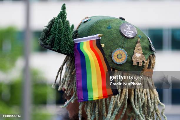 The LGBTQI community and supporters gather at LOVE park for the first annual Pride In The Park kick-off party, hosted by Mayors Office of LGBTQ...