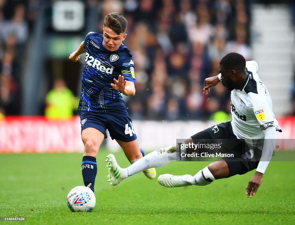 Derby County v Leeds United - Sky Bet Championship Play-off Semi Final: First Leg