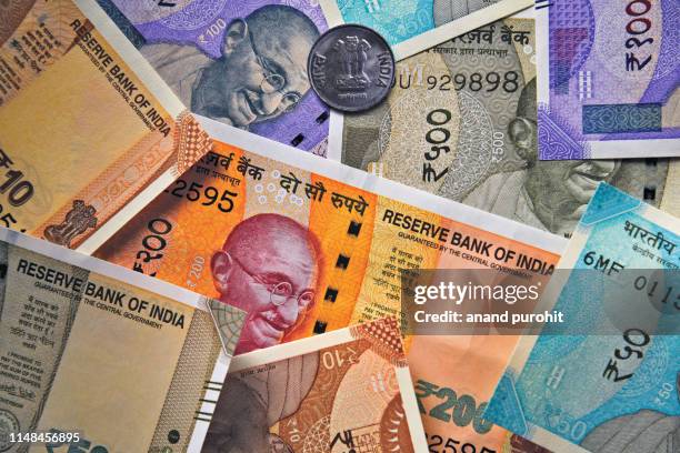 indian currency - indian rupee coin stock-fotos und bilder