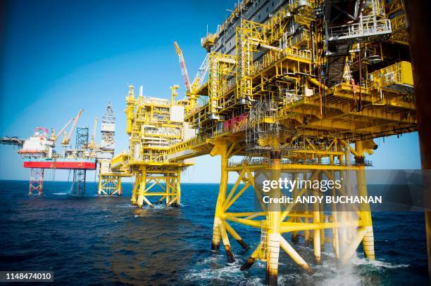 The Total Culzean platform is pictured on the North Sea, about 45 miles east of the Aberdeen, Europe's self-proclaimed oil capital on Scotland's...