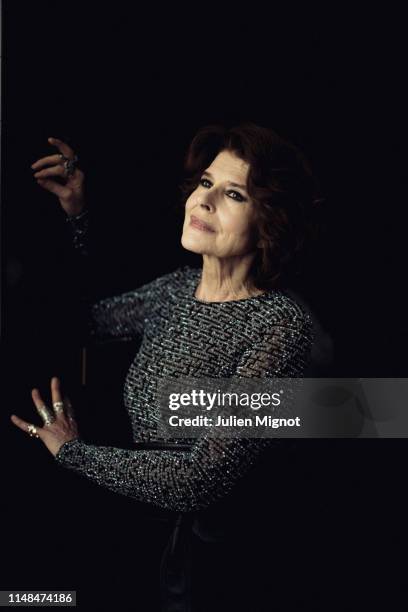 Actress Fanny Ardant poses for a portrait on May 20, 2019 in Cannes, France.