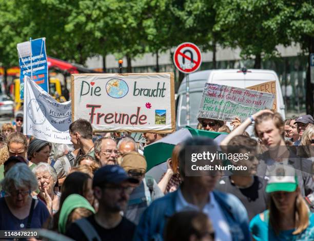 Several hundreds students protested on 7 June 2019 in Munich, Germany against the climate and environment policy of the German governments. They...