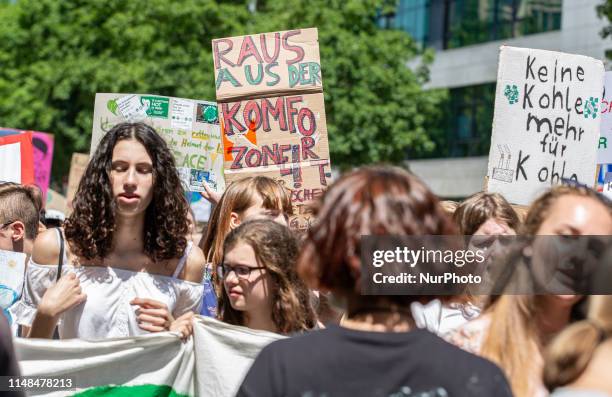 Several hundreds students protested on 7 June 2019 in Munich, Germany against the climate and environment policy of the German governments. They...