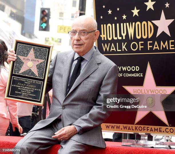 Alan Arkin is honored with a Star On The Hollywood Walk Of Fame on June 7, 2019 in Hollywood, California.