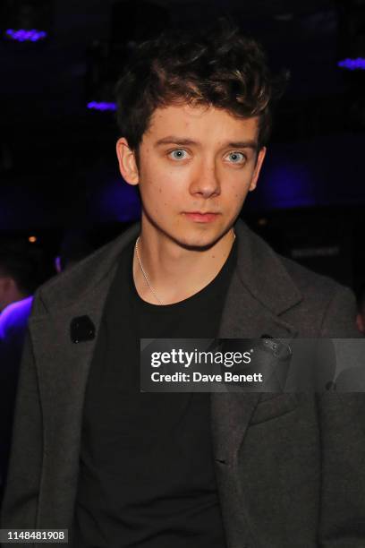 Asa Butterfield attends the SUPER Magazine x CONTACT agency launch party hosted by Maisie Williams at BASEMENT at The London EDITION on June 7, 2019...