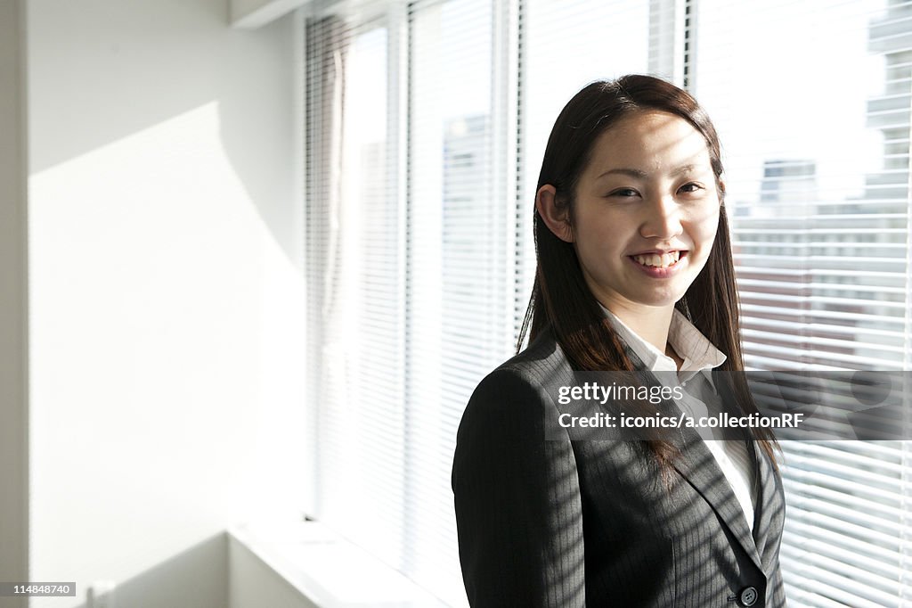 Portrait of businesswoman, Tokyo Prefecture, Honshu, Japan