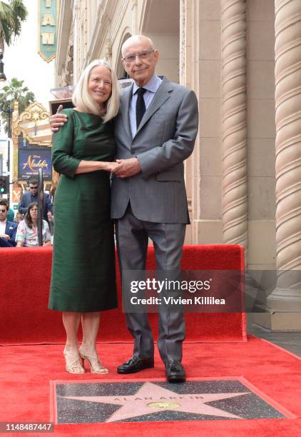 Suzanne Newlander Arkin and Alan Arkin attend Alan Arkin's star ceremony on The Hollywood Walk of Fame on June 7, 2019 in Hollywood, California.