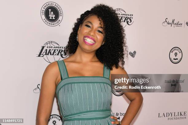 Jazz Smollett attends The LadyLike Foundation's 11th Annual Women of Excellence Luncheon at The Beverly Hilton Hotel on May 11, 2019 in Beverly...