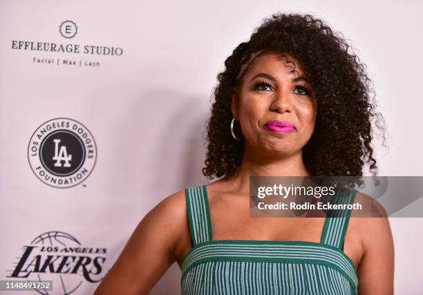 Jazz Smollett attends The LadyLike Foundation's 11th Annual Women of Excellence Luncheon at The Beverly Hilton Hotel on May 11, 2019 in Beverly...