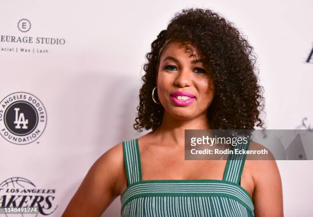 Jazz Smollett attends The LadyLike Foundation's 11th Annual Women of Excellence Luncheon at The Beverly Hilton Hotel on May 11, 2019 in Beverly...