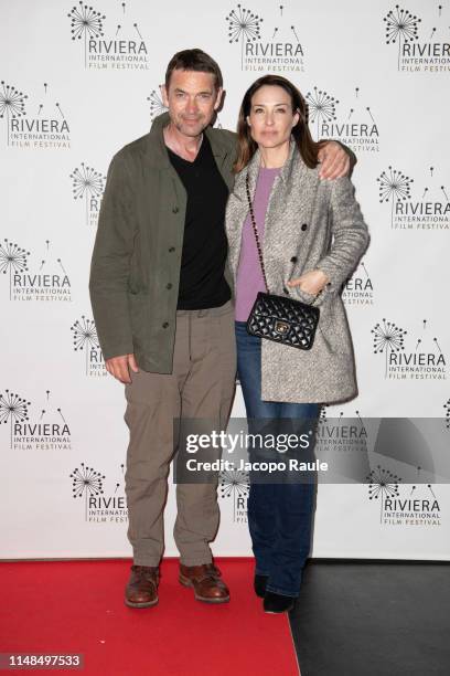 Claire Forlani and Dougray Scott attend the Riviera Film Festival on May 07, 2019 in Sestri Levante, Italy.