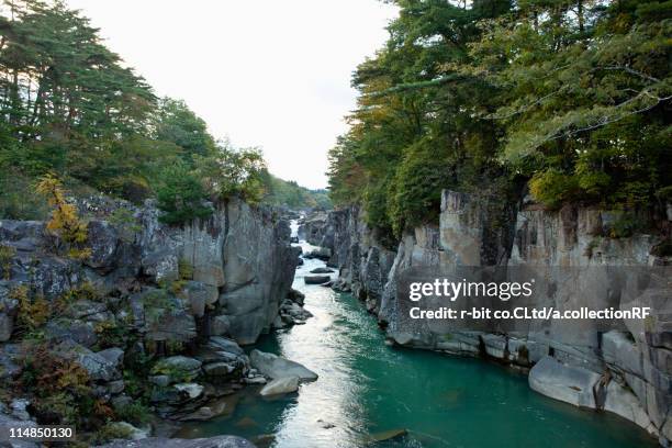 genbikei ravine - genbikei valley stock pictures, royalty-free photos & images