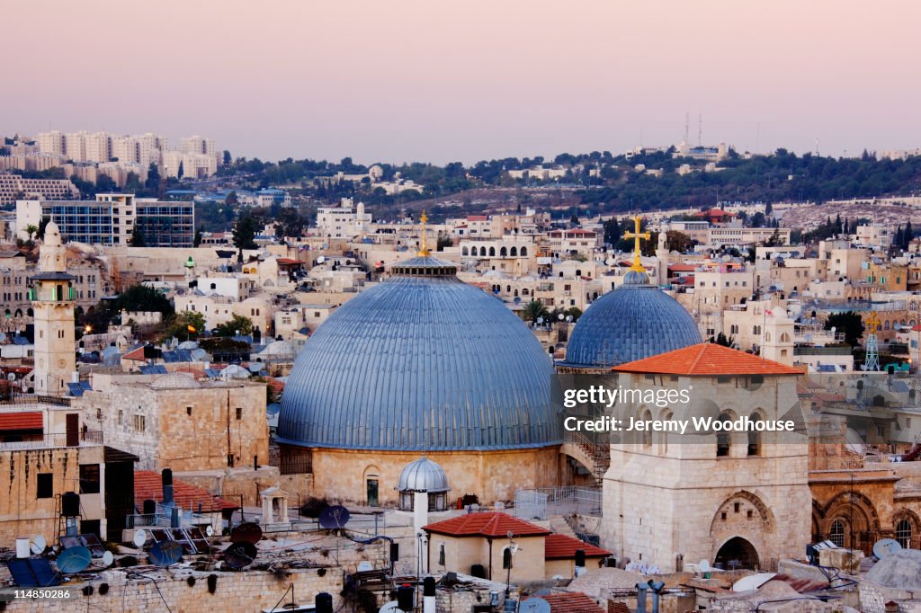 Church of the Holy Sepulchre amid cityscape