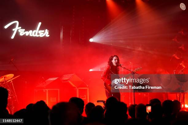 Anna Calvi headlines the Fender Next stage on the third and final day of the Great Escape Festival at Old Market on May 11, 2019 in Brighton, England.