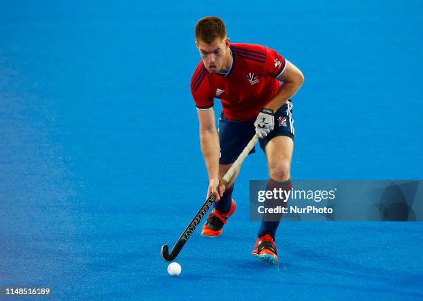 Henry Weir of Great Britain during FIH Pro League between Great Britain and Germany at Lee Valley Hockey and Tennis Centre on 06 June 2019 in London,...