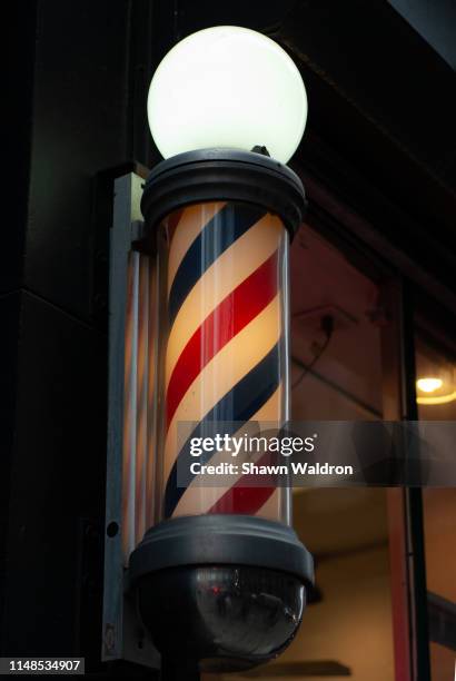 barber pole - barber pole stock pictures, royalty-free photos & images