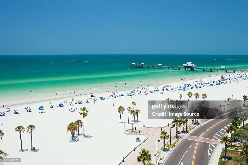 Beach scene, Clearwater, Florida