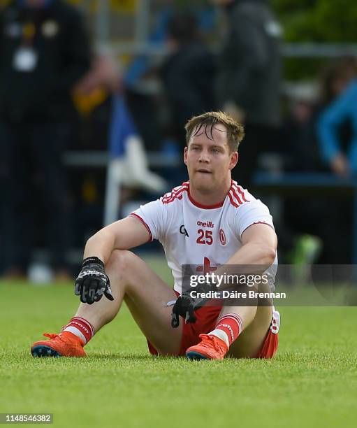 Cavan , Ireland - 8 June 2019; A dejected Kieran McGeary of Tyrone after the Ulster GAA Football Senior Championship semi-final match between Donegal...