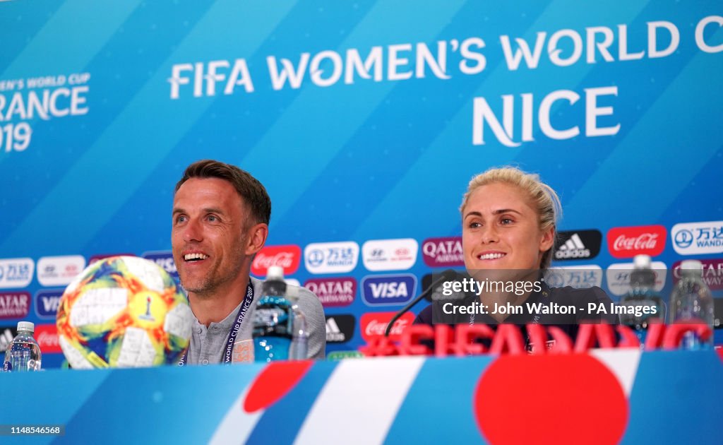 England Women Press Conference - Stade de Nice