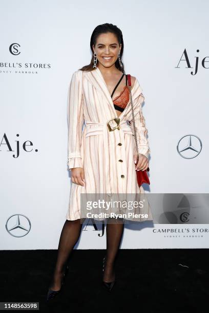 Olympia Valance attends the Mercedes-Benz Presents Aje show at Mercedes-Benz Fashion Week Resort 20 Collections at Campbell's Stores on May 12, 2019...