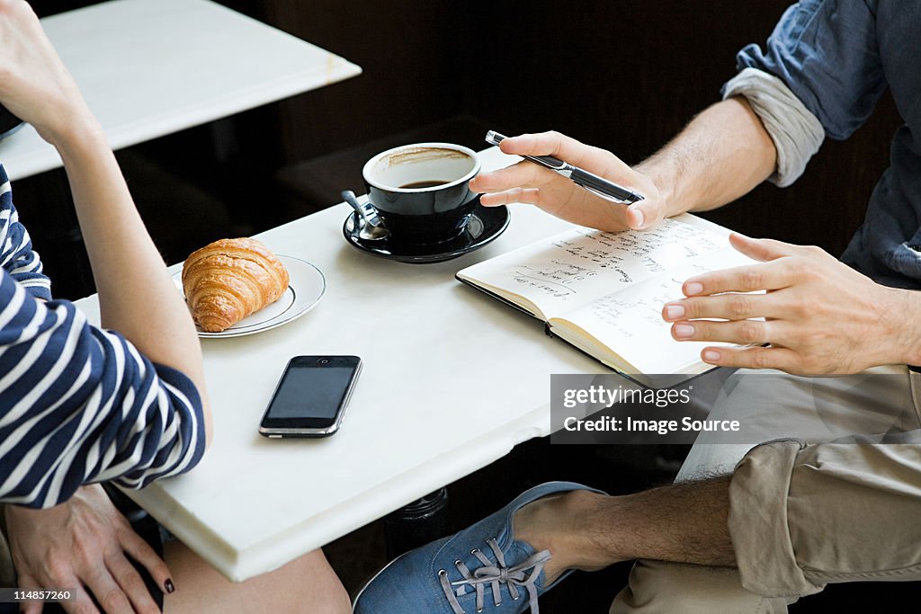 Meeting over coffee