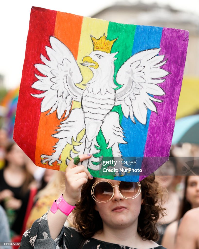 Gay Pride Parade Takes Place In Warsaw