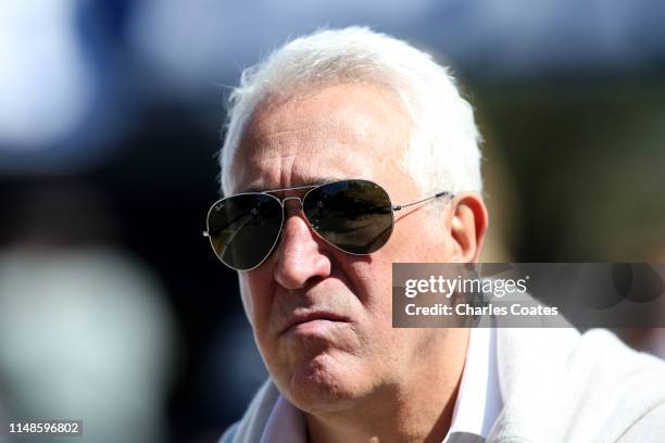 Owner of Racing Point Lawrence Stroll walks in the Paddock before the F1 Grand Prix of Spain at Circuit de Barcelona-Catalunya on May 12, 2019 in...