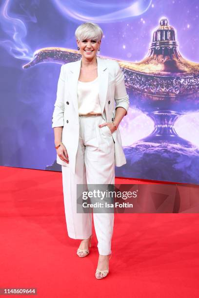 Influencer Madeleine Schoen attends the movie premiere of "Aladdin" at UCI Luxe Mercedes Platz on May 11, 2019 in Berlin, Germany.