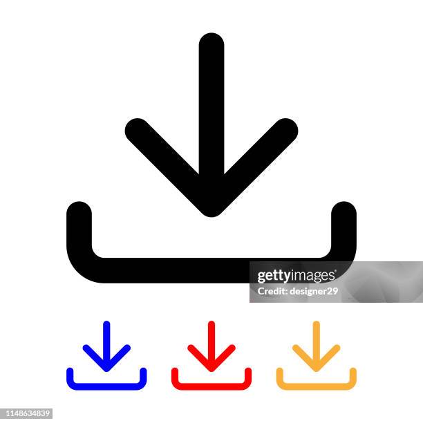 illustrations, cliparts, dessins animés et icônes de icône de téléchargement. - telechargement